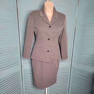 Pret A Porter Suits Classy Blazer Pants & Skirt 3 Piece Outfit Set Sz 14